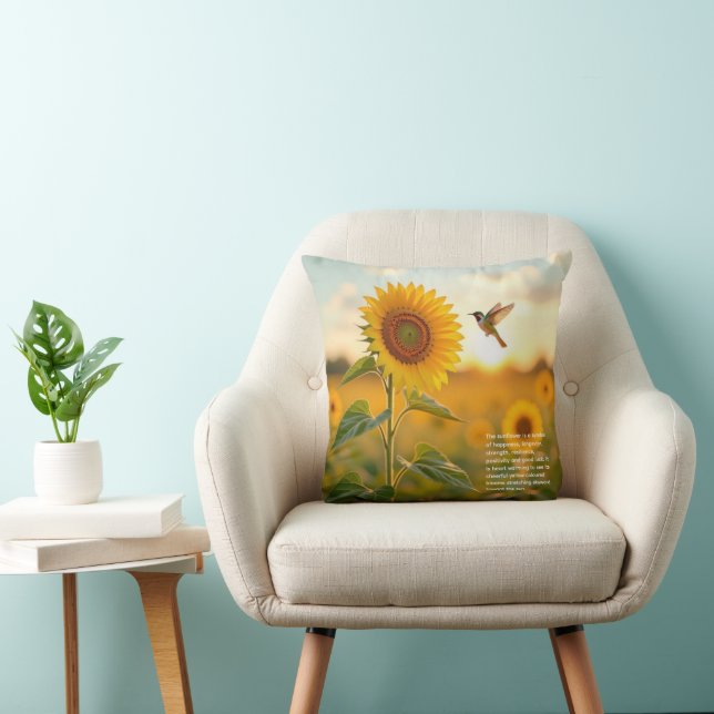 Coussin Sunflower Symbolism  (Chaise)