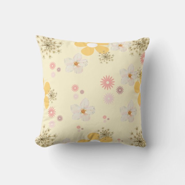 Coussin Sunny Daisies (Recto)