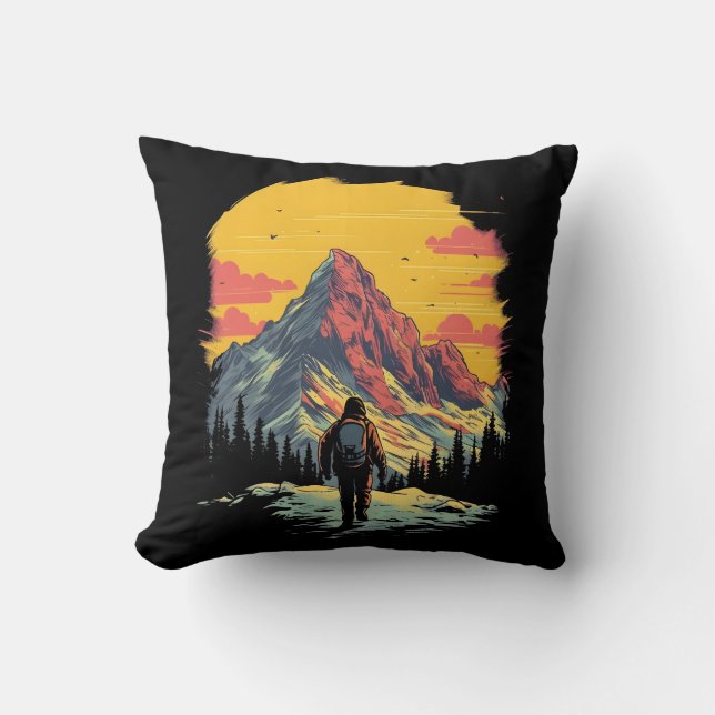 Coussin Sunset Mountain Randonnée Adventure (Recto)