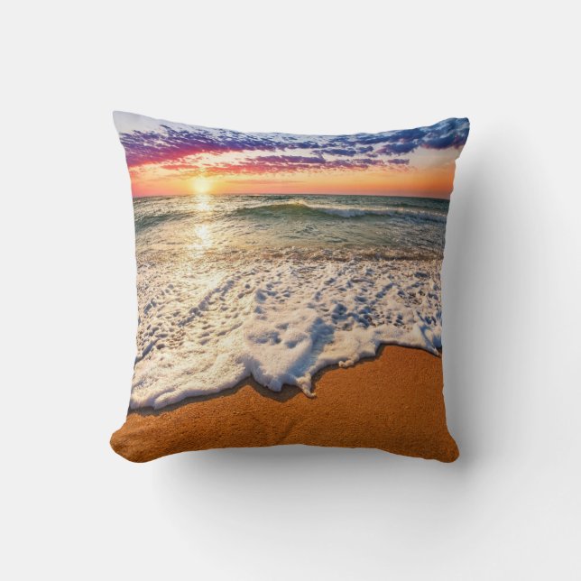 Coussin Sunset plage (Recto)