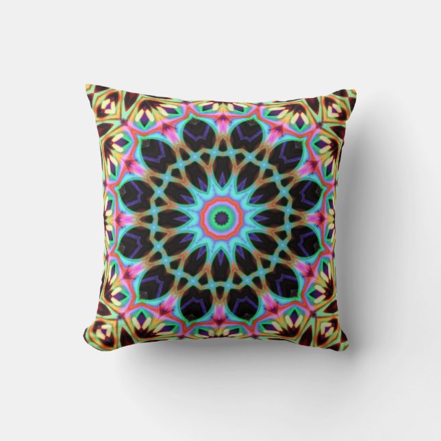 Coussin Super Cuisinier Floral géométrique Mandala (Recto)