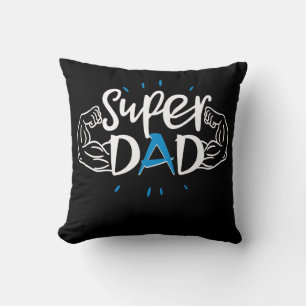 Coussin Super Dad Pillow V2 – Cozy Father Gift