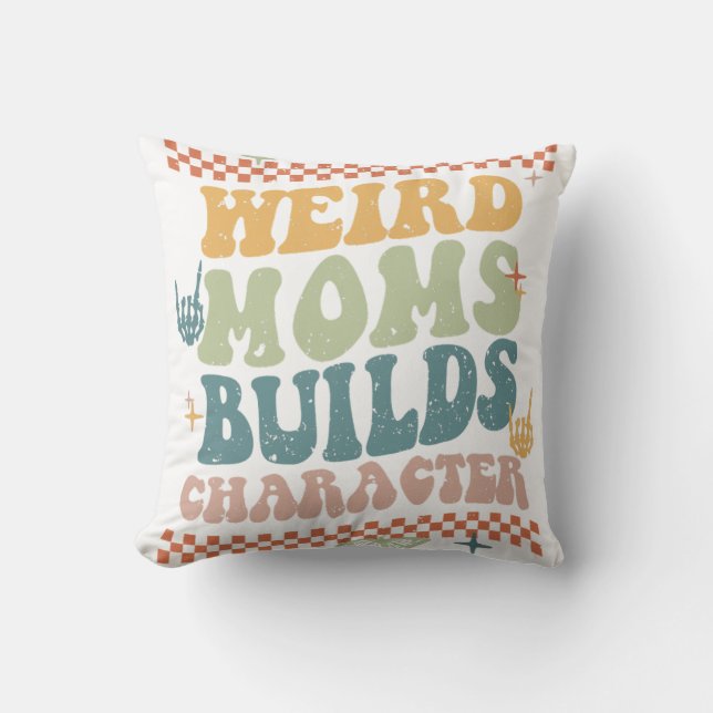 Coussin Super Fête des mères - Caractère de construction F (Recto)