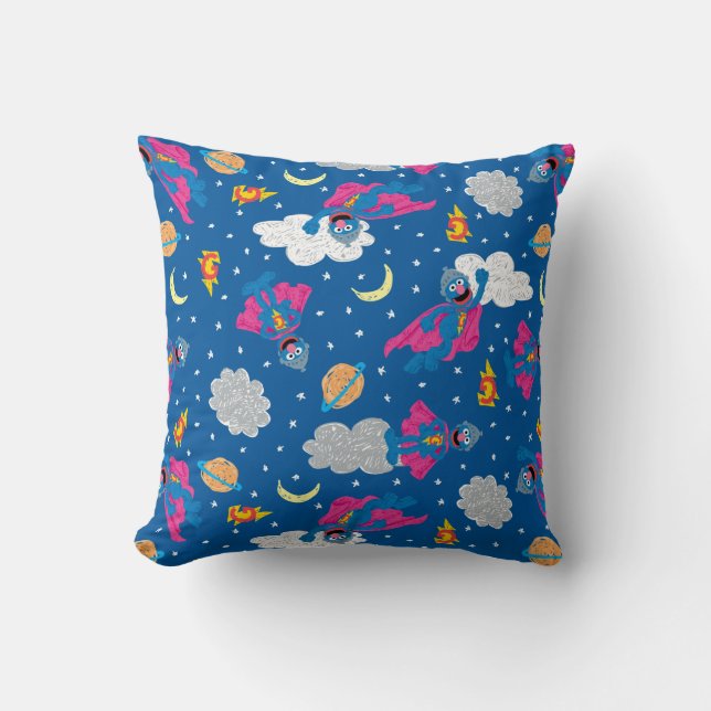 Coussin Super Grover 2.0 Motif Sky de nuit (Recto)