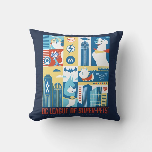 Coussin Super Powered Pack Art Déco Metropolis (Recto)