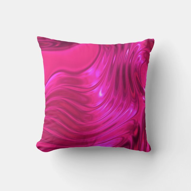 Coussin Super rose glacé Hollywood Cerise (Recto)
