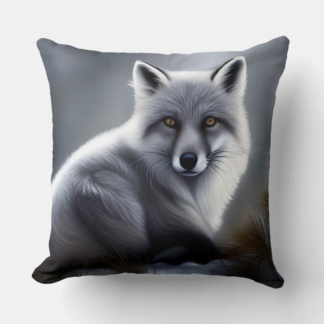 Coussin Superbe Renard Artique (Recto)