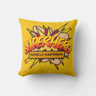 Coussin SUPERHERO Personnalisé Funny Modern Comic Book