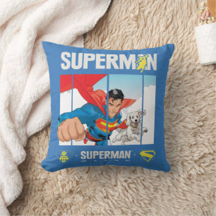 Coussin Superman et Krypto prennent l'avion