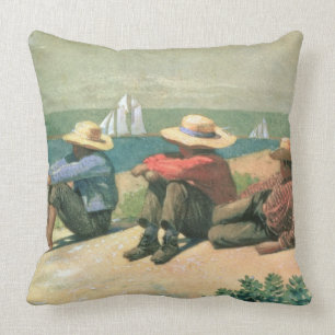 Coussin Sur la plage, 1875 (la semaine)