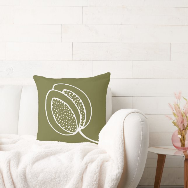 Coussin Sur mesure diy Faites-le vous-même Vert blanc chic (Canapé)