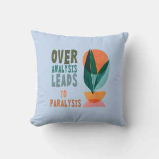 Coussin Suranalyse Mène à Paralysie Citation Motivationnel