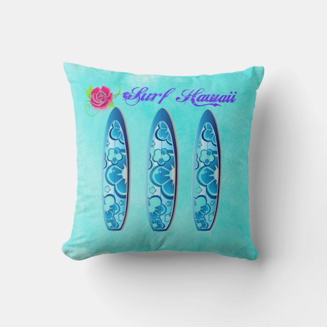 Coussin Surf hawaï (Recto)