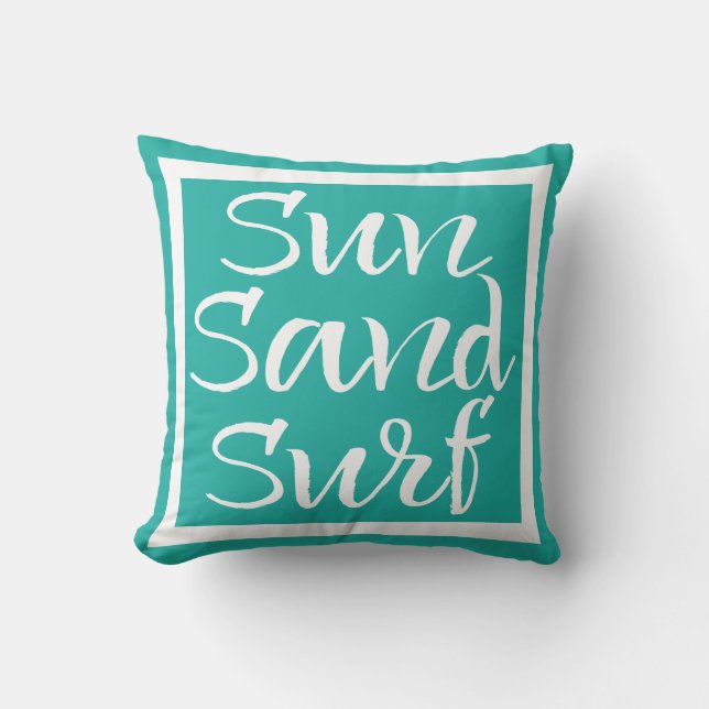 Coussin Surf Sun Sand (Recto)