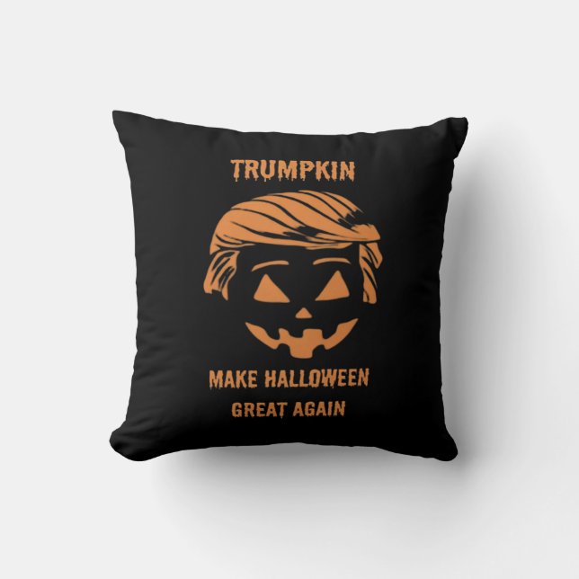Coussin Sweatshirt, Trumpkin, Halloween Merch Classic (Recto)