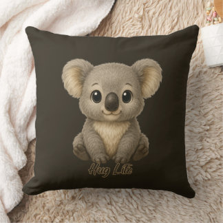 Coussin Sweet Baby Koala Throw Pillow