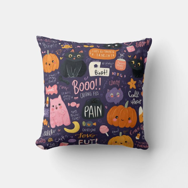 Coussin Sweet drawing hallo pillow  (Recto)