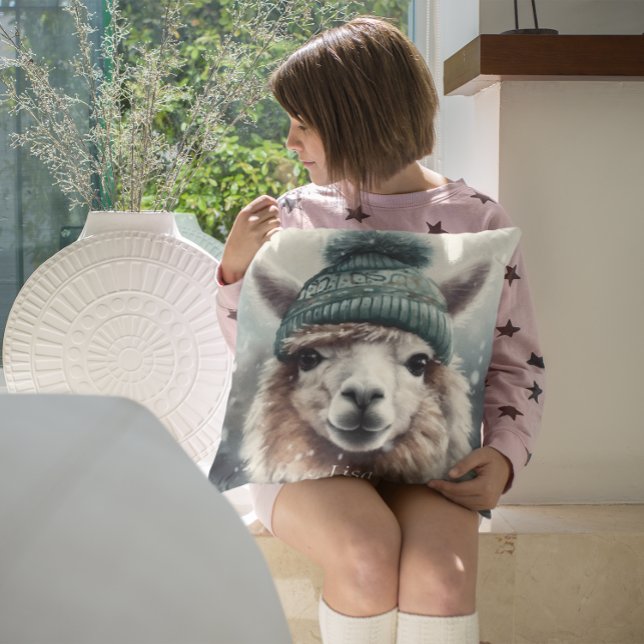 Coussin Sweet Winter Alpaca, coutume (Créateur téléchargé)
