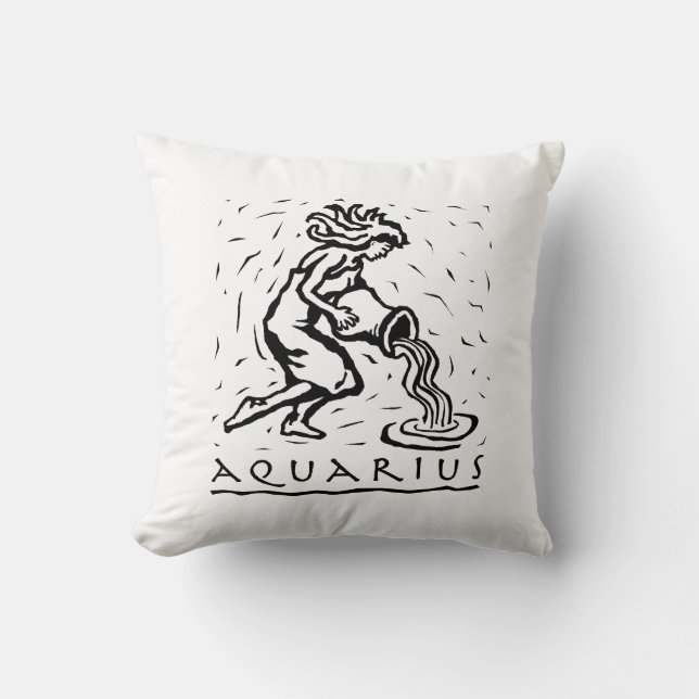 Coussin Symbole astrologique zodiaque de l'année d'anniver (Recto)