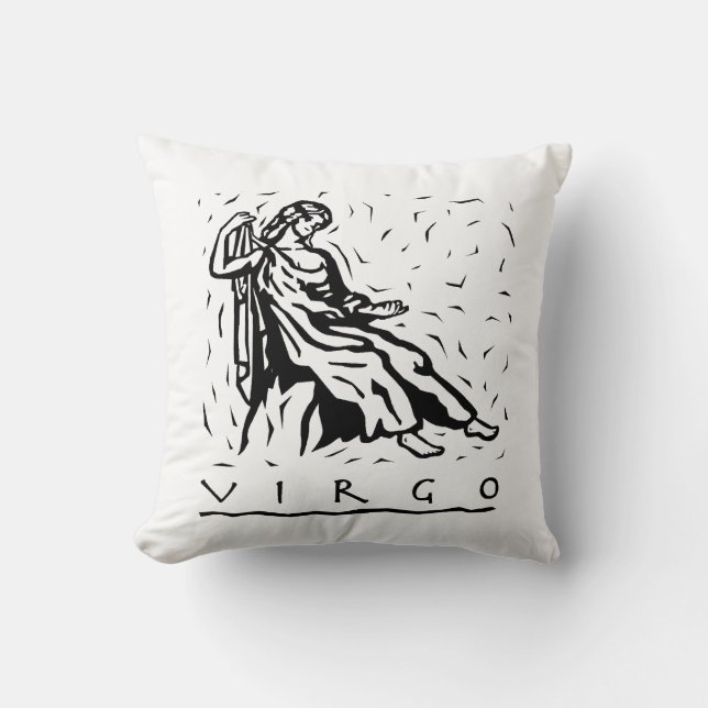 Coussin Symbole astrologique zodiaque de l'année d'anniver (Recto)