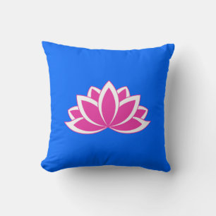 Coussin Symbole bouddhiste rose d'origine Fleur Lotus
