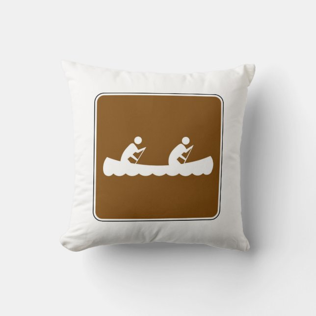 Coussin Symbole canoë (Recto)