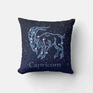 Coussin Symbole Capricorne Constellation et Zodiaque avec 