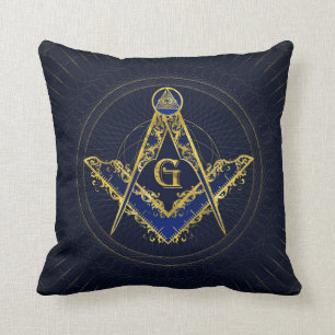 Coussin Symbole de la franc-maçonnerie Carré et camionnett