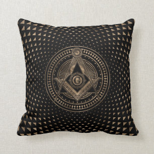 Coussin Symbole de la franc-maçonnerie Carré et camionnett