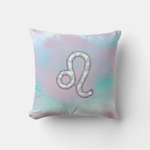 Coussin Symbole de Leo Zodiac sur le style de Nacre des Pa