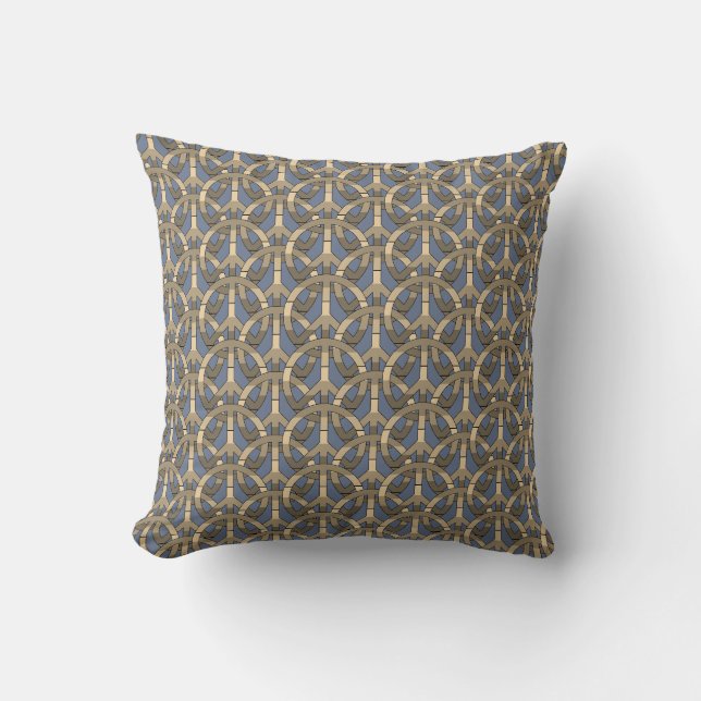 Coussin SYMBOLE DE SYMBOLE DE SÉNIE Brown Graphique (Recto)