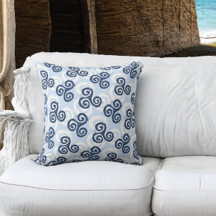 Coussin Symbole de Triskele celtique de Blues Nautica