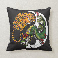 symbole de yang de yin de dragon et de tigre