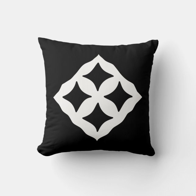 Coussin Symbole d'Eban | Adinkra de l'amour, sécurité, (Recto)