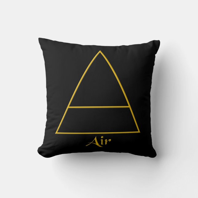 Coussin Symbole d'élément d'air de Falln Pagan (Recto)