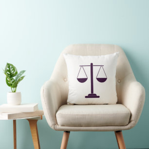 Coussin Symbole des services juridiques de la balance de l