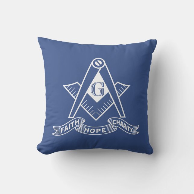 Coussin Symbole franc-maçonnerie (Recto)