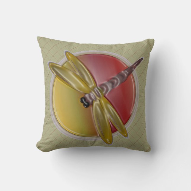 Coussin Symbole libellule (Recto)