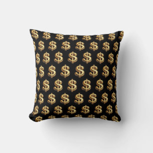 Coussin Symbole Manifest Wealth Dollar Bling