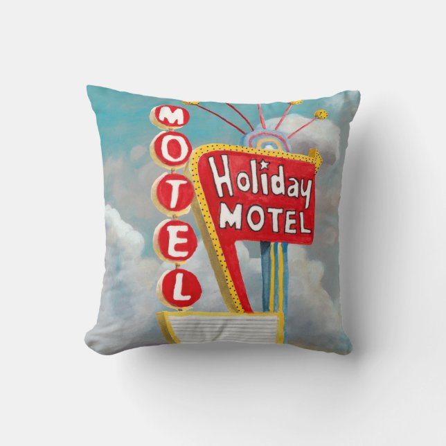 Coussin Symbole motel de vacances (Recto)