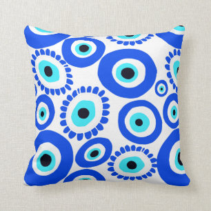 Coussin Symbole oeil malin de couleur vive