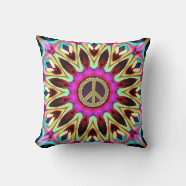 Coussin SYMBOLE super DE LA PAIX HAUT DE LA PAIX (Recto)