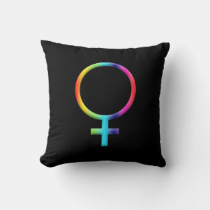 Coussin Symbole Vénus Arc-en-ciel Astrologie Signe du zodi