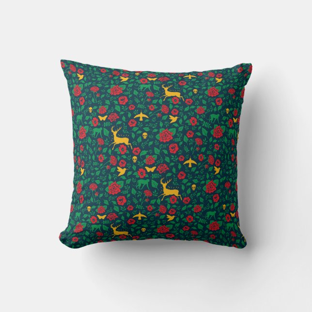 Coussin Symboles de la vie de Frida Kahlo | (Recto)