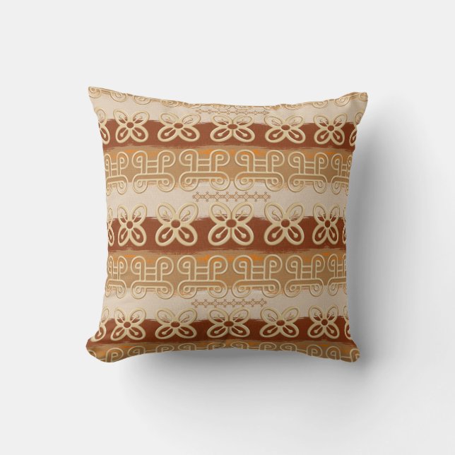 Coussin Symboles ethniques d'Adinkra d'Africain (Recto)
