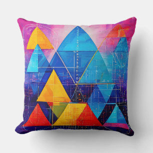 Coussin Symboles géométriques Abstrait #10