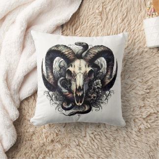 Coussin Symbolisme occulte gothique foncé