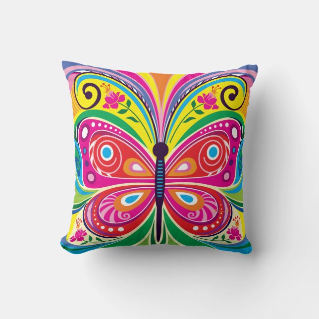 Coussin Symétrie papillon parfaite (Recto)