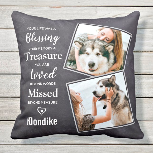 Coussin Sympathie de la mémoire de chien animal de compagn (Créateur téléchargé)