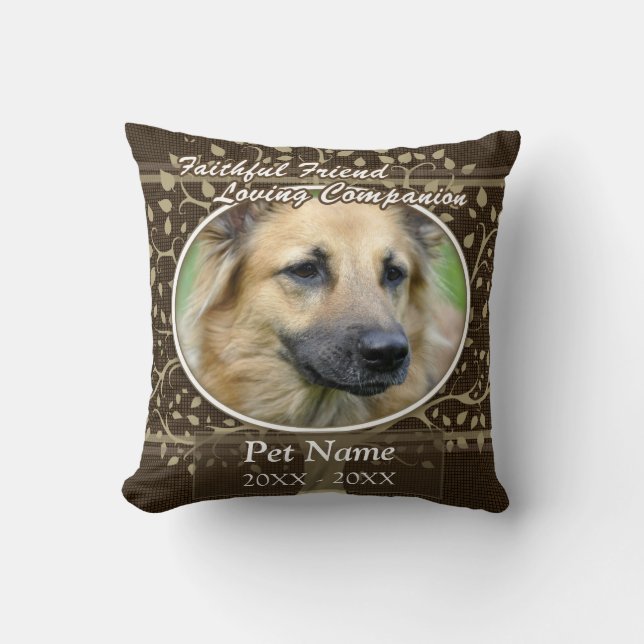 Coussin Sympathie faite sur commande d'animal familier (Recto)